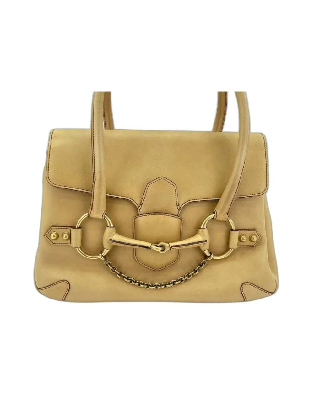 Gucci Handbag Horsebit Beige